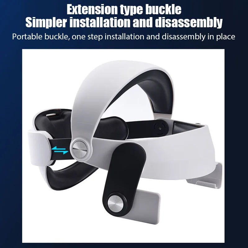 Adjustable Head Strap for Oculus Quest 2 – Comfortable VR Headwear Replacement Accessory