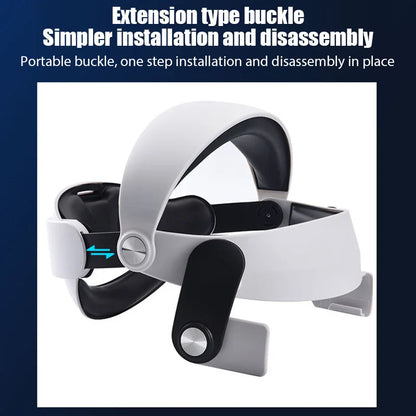 Adjustable Head Strap for Oculus Quest 2 – Comfortable VR Headwear Replacement Accessory