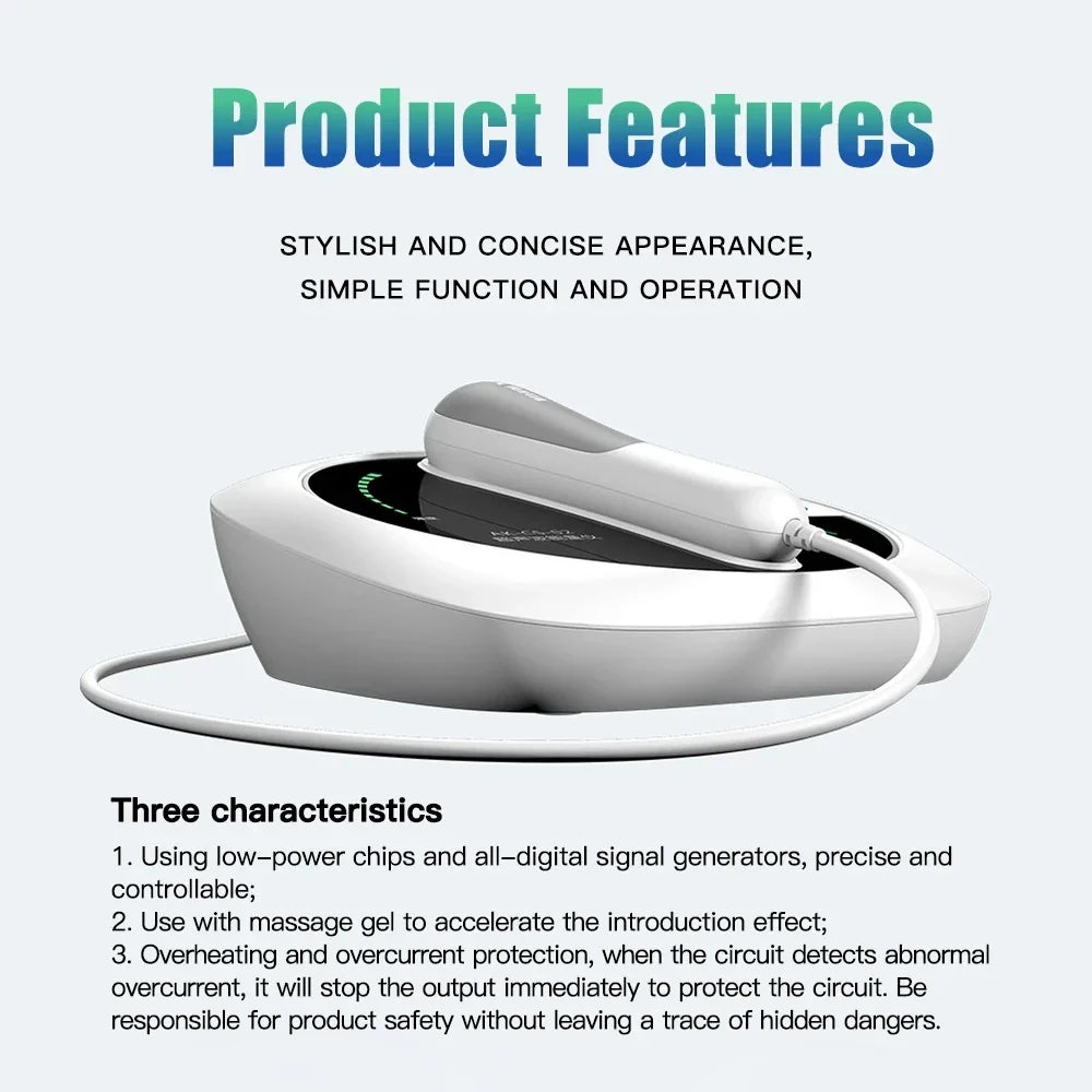 Ultrasound Physiotherapy Massage Device – 1MHz Intensity for Muscle & Joint Pain Relief, No-Drug Ultrasonic Machine