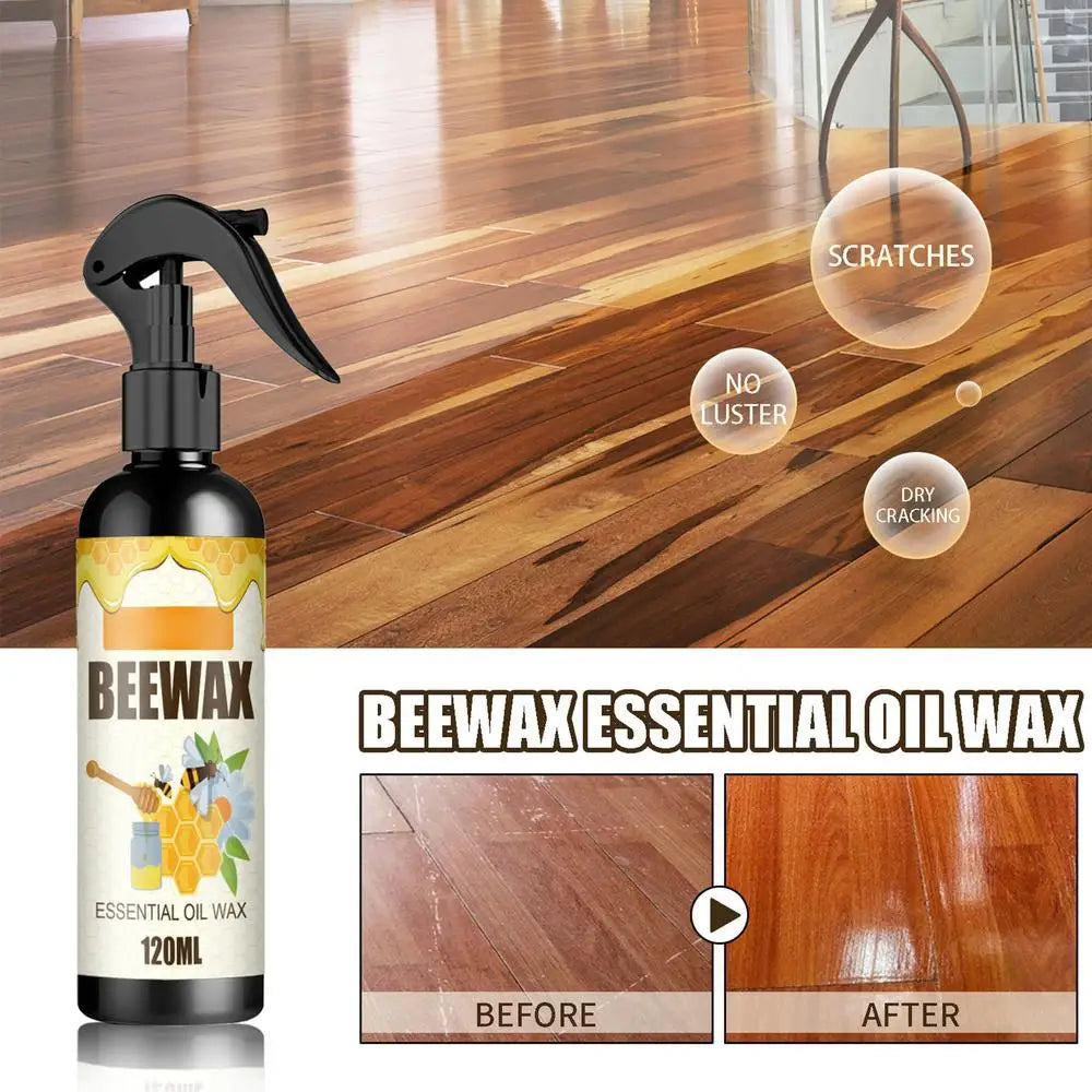 120ml Beeswax Furniture Polish Spray – All-Purpose Wood Cleaner & Protector for Cabinets
