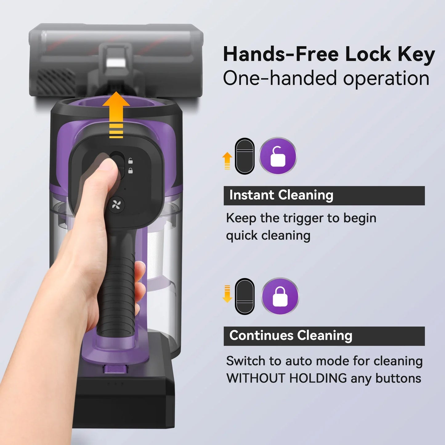 INSE S10 Cordless Vacuum Cleaner - 6 in 1 Stick Vacuum with 30Kpa 350W Suction, Max 50 Min Runtime Rechargeable Vacuum