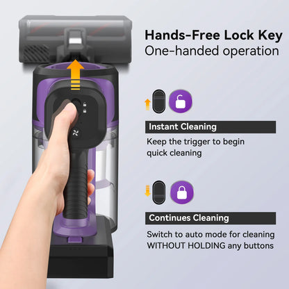 INSE S10 Cordless Vacuum Cleaner - 6 in 1 Stick Vacuum with 30Kpa 350W Suction, Max 50 Min Runtime Rechargeable Vacuum