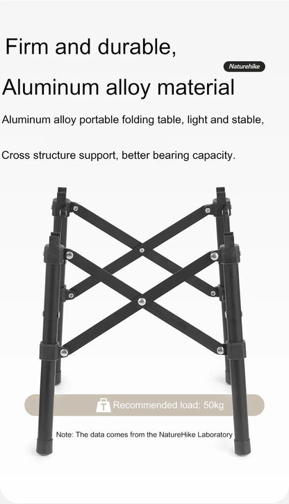Naturehike Aluminum Folding Camping Table – Portable Outdoor Picnic & BBQ Table