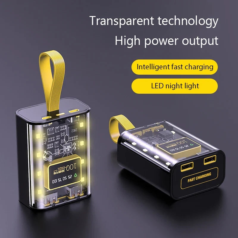 3x18650 Battery Charger Case - DIY 5V 2A Power Bank Box with Dual USB Output & LED Night Light