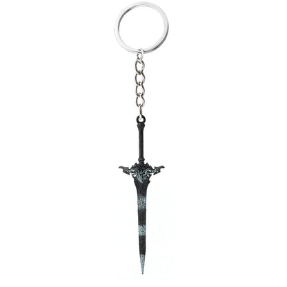 Final Fantasy Sword Pendant Keychain – Mini Remastered Game Key Ring for Car, Backpack & Cosplay Jewelry Accessories Gift