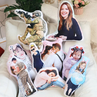 Personalized DIY Humanoid Cushion — Custom Photo Stuffed Boyfriend or Father Pillow, Lifesize Couple Gift Pillow