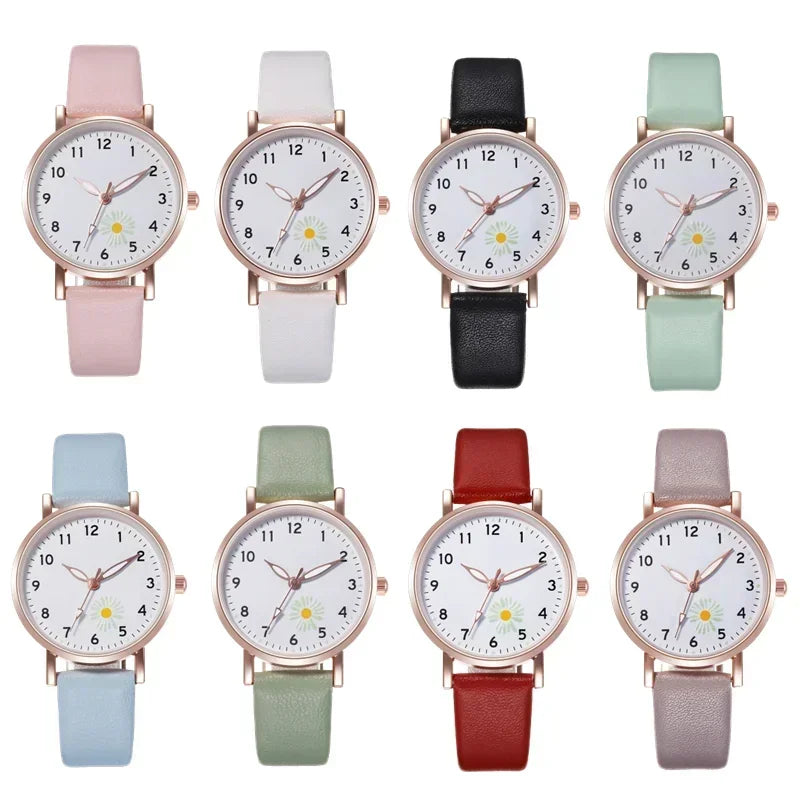 Luxury Luminous Retro Women’s Quartz Watch – Leather Strap Ladies Wristwatch
