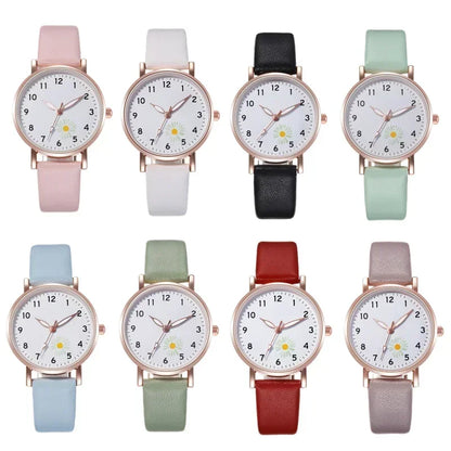 Luxury Luminous Retro Women’s Quartz Watch – Leather Strap Ladies Wristwatch