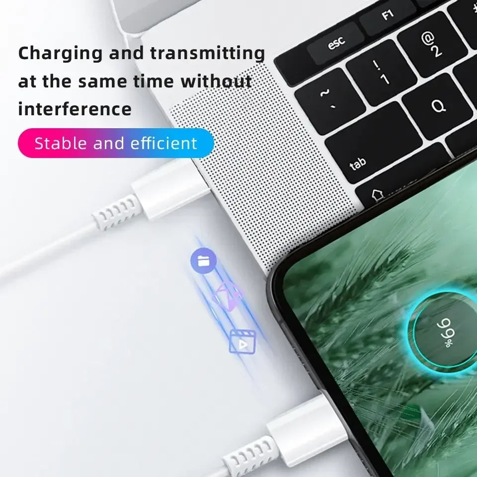 PD 45W USB-C Fast Charger — High-Speed Wall Adapter for Samsung Galaxy S24/S23 Ultra, Note, iPhone 15, Xiaomi 14