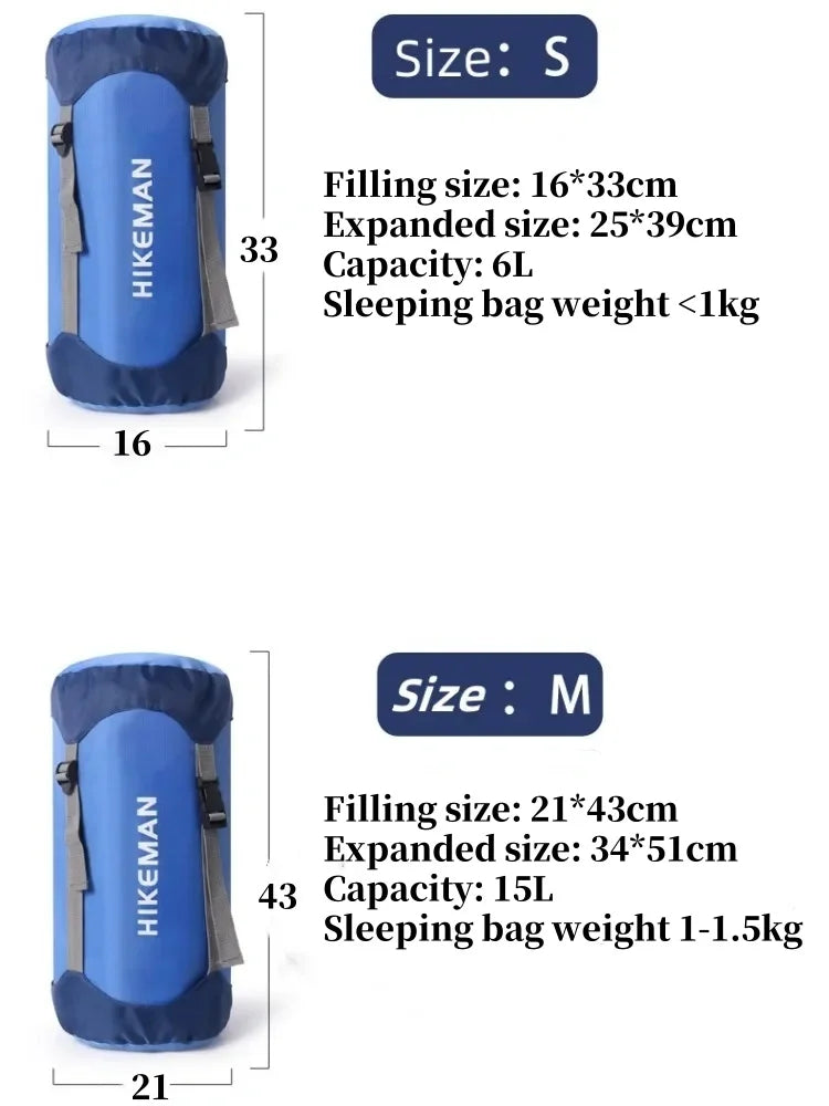 Ultra-Light Sleeping Bag Compression Storage Bag – Waterproof & Portable for Outdoor Camping