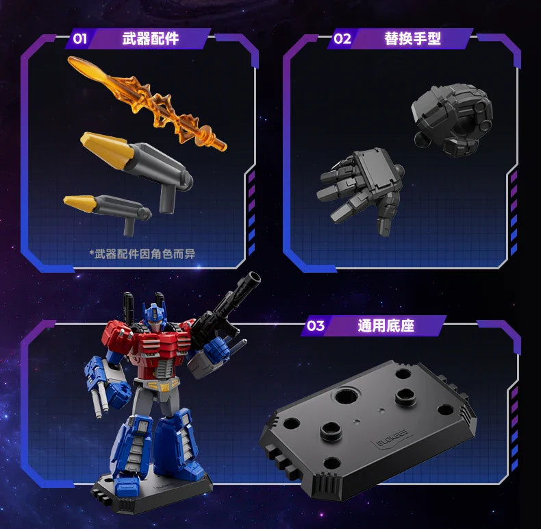 Original Blokees DIY Transformation Building Blocks – Optimus Prime, Megatron & Bumblebee Movable Figures Blind Box Kids Toy Collection