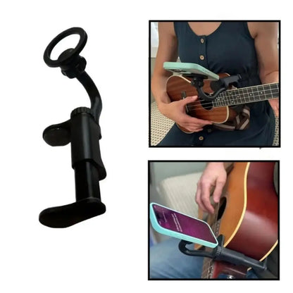 Adjustable Magnetic Guitar Phone Holder — Non-Slip Clip Stand for Stable Support