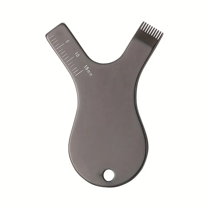 Reusable Lash Lift Brush – Stainless Steel Y-Shaped Eyelash Comb for Permed & Grafted Lashes