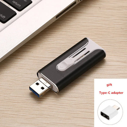High-Speed USB Flash Drive – 512GB/256GB External Storage Pen Drive for iPhone, Android & PC, Portable Data Memory Stick for Photos, Videos & File Transfer