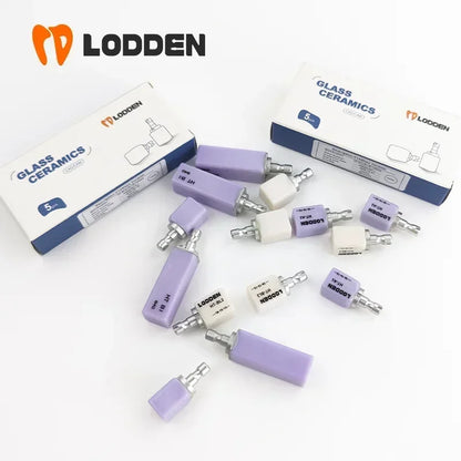 10pcs Lithium Disilicate C14 Glass Ceramic Blocks — HT/LT CAD/CAM Dental Lab Materials for Veneers & Dentistry