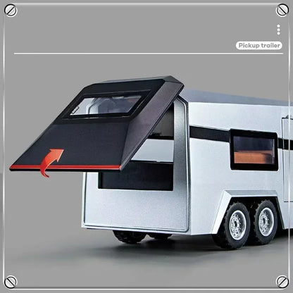 1:32 Tesla Cybertruck Diecast Alloy Model Car with Sound & Light – Off-Road Truck Toy Gift for Kids with Carrying Suitcase