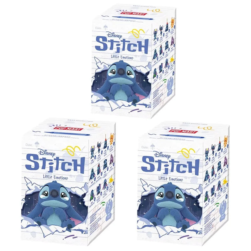 Original Pop Mart Stitch Little Emotion Series Blind Box – Stitch & Lilo Anime Figure, Mystery Box Collectible, Trendy Room Decor & Gift