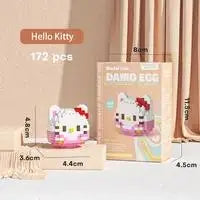 Stitch, Sanrio, and Mickey Mouse Cartoon Dolls - Micro-Particle Building Block Toys Compatible with Children's Gifts