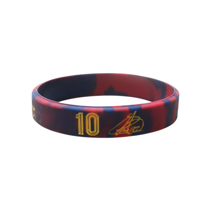 Football Silicone Bracelet – Waterproof Elastic Sports Wristband, Fashion Birthday & Commemorative Gift