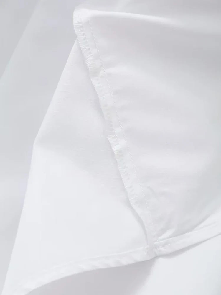 Summer Seduction: Sleeveless V Neck Midi Dress - Sexy Backless Style,  Fashion for Women, Casual Loose Beach Holiday White Long Dress
