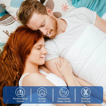 Anti-Snoring Mouth Tape & Nasal Strips – Transparent Breath Aid Nose Patch for Better Sleep and Snoring Relief
