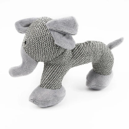 Pet Dog Plush Chew Toy - Bite-Resistant Simulated Animal Teething Toy for Dogs