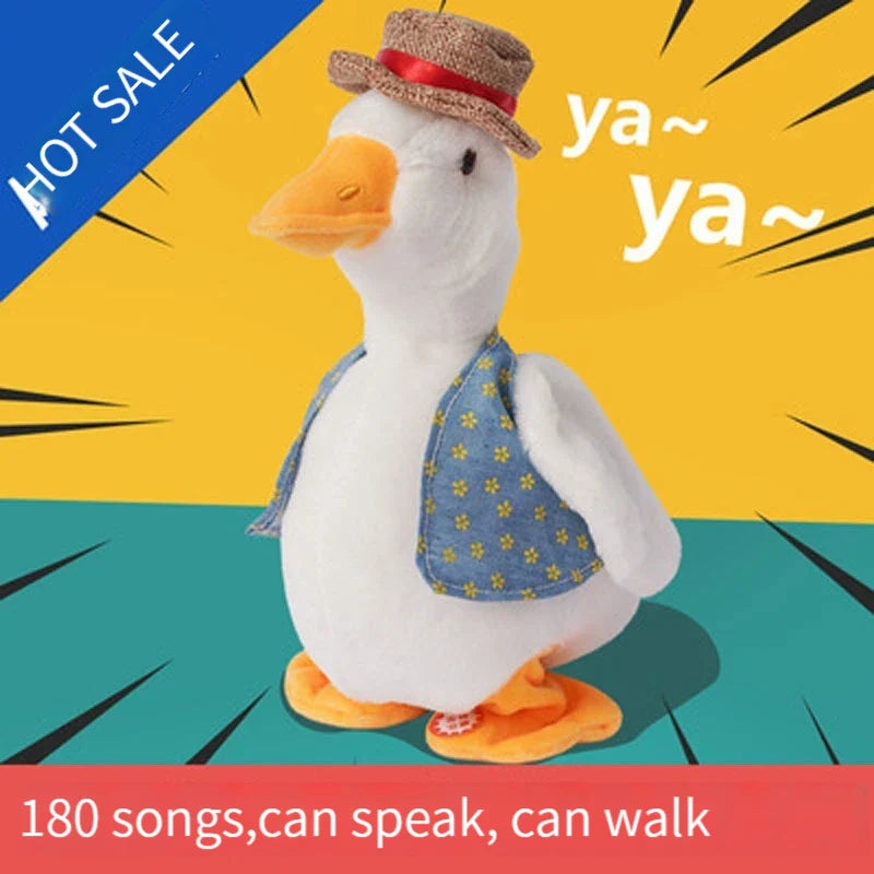 Talking Repeat Duck Plush Toy for Kids – Musical Educational Stuffed Animal Gift for Children