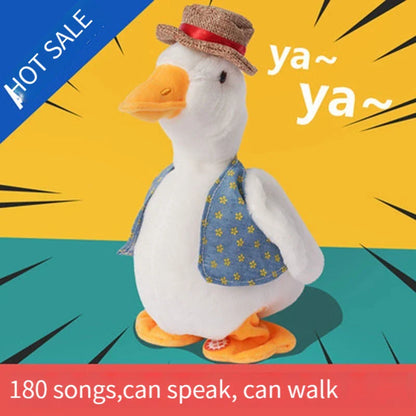 Talking Repeat Duck Plush Toy for Kids – Musical Educational Stuffed Animal Gift for Children