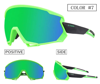 X-TIGER Polarized Cycling Glasses — Photochromic MTB & Road Bike Sunglasses for Sports