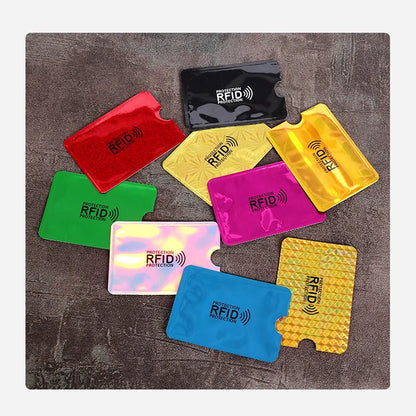 10PCS RFID Card Protector Sleeves - Anti Scan NFC Blocking Aluminum Foil Credit Card Holder
