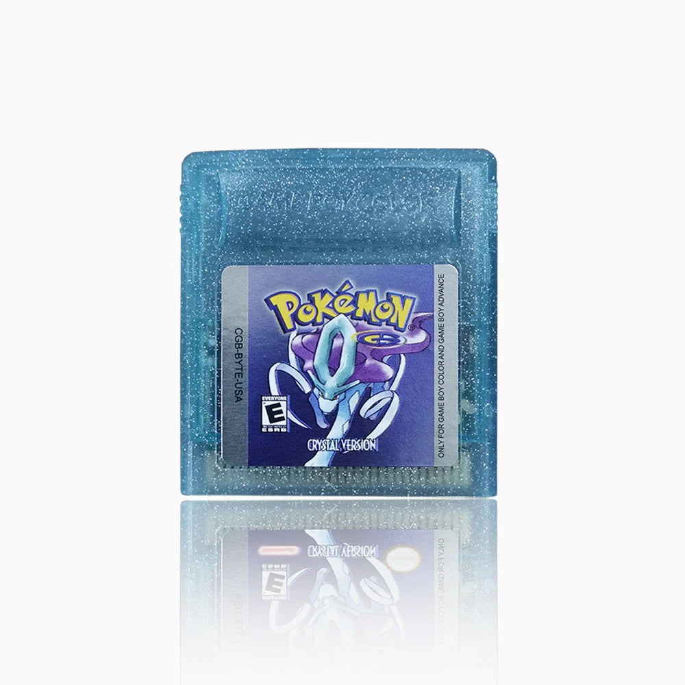 16-Bit GBC Game Cartridge – Pokémon Series Blue, Crystal, Gold, Green, Red, Silver, Yellow (USA Version)