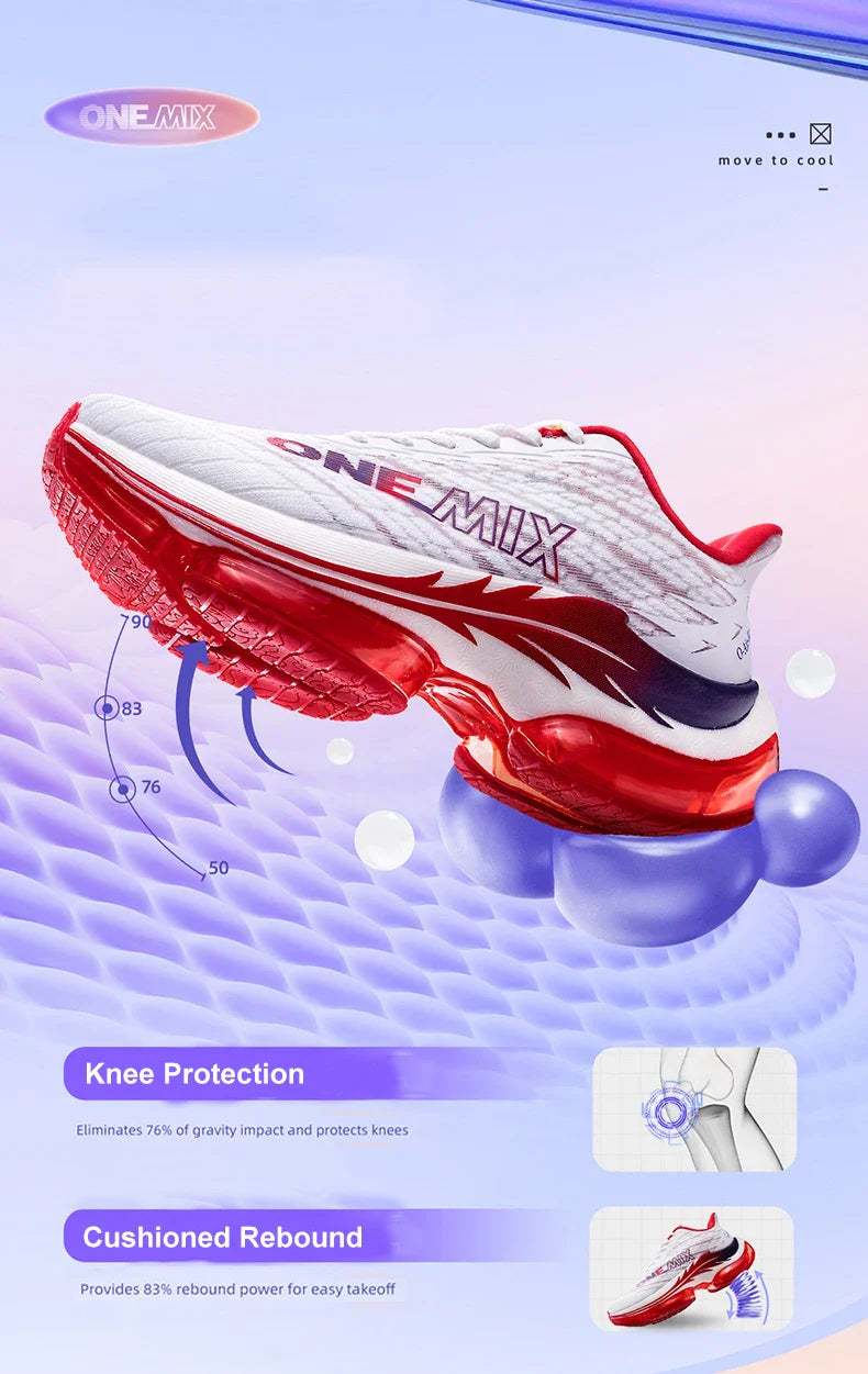 ONEMIX Women's Air Cushion Running Shoes - Lightweight Breathable Mesh Sneakers for Outdoor & Fitness