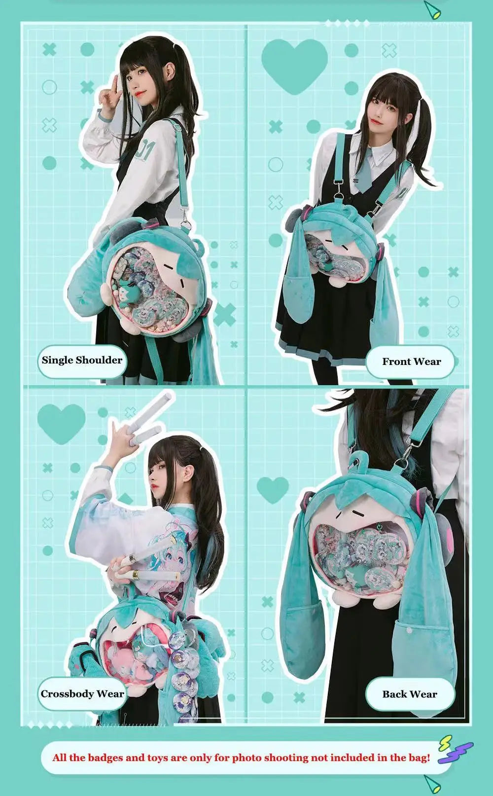 Y2K Japanese Cartoon Plush Backpack – Kawaii Harajuku Anime Ita Bag, Student Schoolbag & Women’s Shoulder Cosplay Knapsack