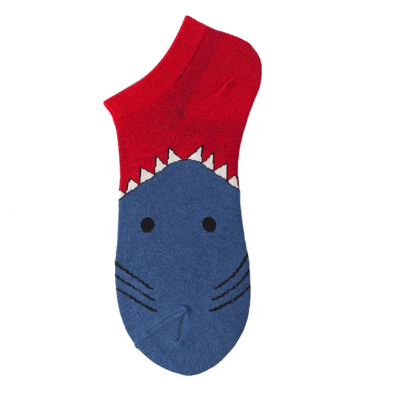 Combed Cotton Ankle Socks for Men & Women - Funny Beer, Fruit & Food Novelty Low Cut Socks (EU 38-43)