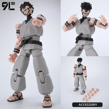 9L3D Printed Anime Action Figures — Jujutsu Kaisen Sukuna, Yuji, Yuta, Satoru Gojo Movable Mannequin Toys