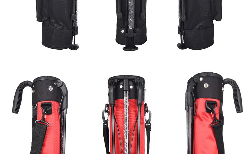 Lightweight Golf Club Bag with Bracket - Waterproof Stand Carry Bag, Golf Gun Rack Design