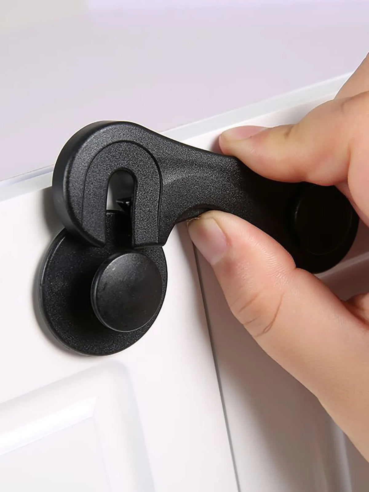 Multi-Functional Safety Lock - Baby Safety Cabinet Drawer Door Buckle, Household White Bathroom Refrigerator Lock