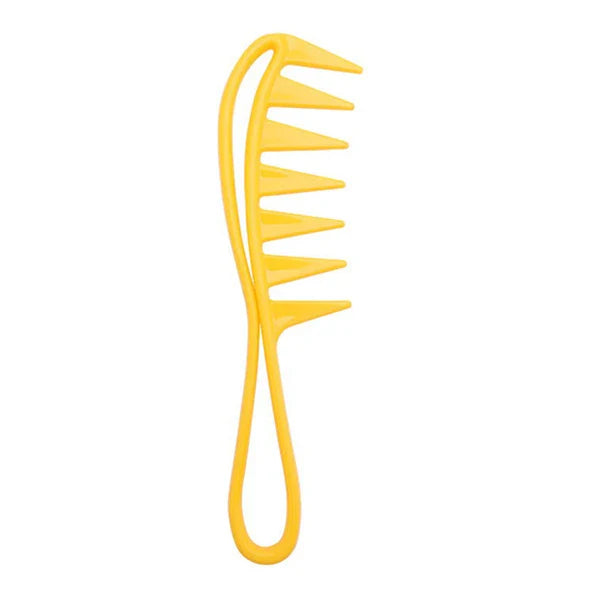 Wide Tooth Shark Plastic Comb for Men - Barber Styling & Hairdressing Tool, Ideal for Clipping, Curling, and Scalp Massage