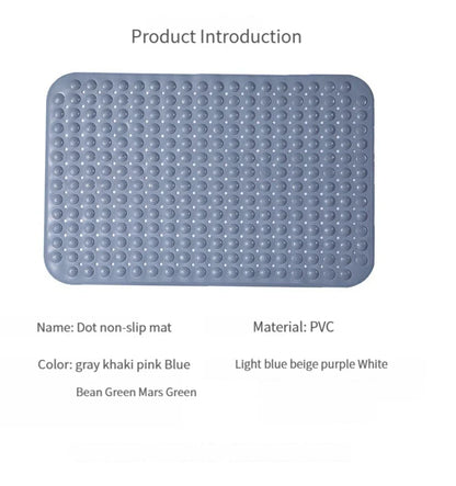 Shower Bath Mat – Hollow Hydrophobic Anti-Slip Tub Pad with Suction Cups, Thick Massage Foot Mat for Bathroom