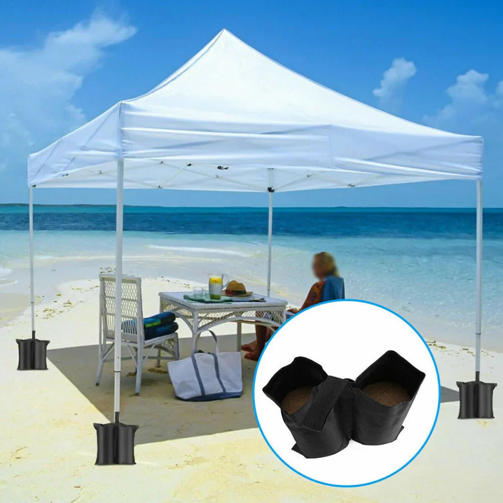 Outdoor Gazebo Foot Leg Weights: Camping Equipment Sand Bags for Marquee Waterproof Tent - Garden & Outdoor Accessories