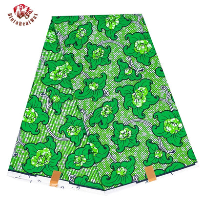 BintaRealWax Geometric Ankara Fabric - Polyester Sewing Cloth by the Yard FP6258