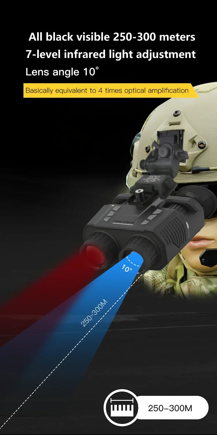 NV8000 3D Night Vision Binocular Goggles – Hunting Goggles for Helmet Mount