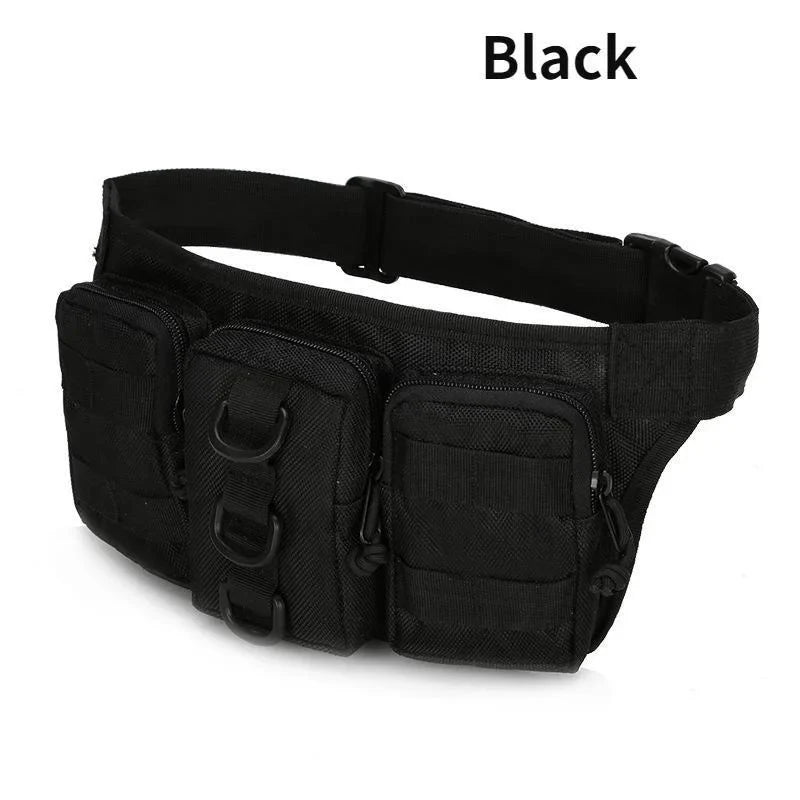 Men’s Waterproof Oxford Cloth Belt Bag – Outdoor Waist Pack for Hiking, Camping, Fishing, and Mountaineering