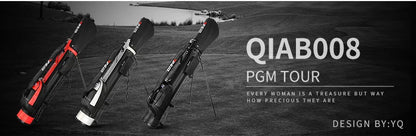 PGM Golf Bag QIAB008 – Lightweight 9-Club Capacity Support Bag for Men & Women, Available in 6 Colors
