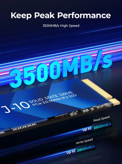 ORICO J10 M.2 NVMe SSD 3100MB/S – PCIe 3.0 Internal Solid State Drive for Audio Editing, 1TB, 2TB, 4TB