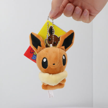 Pokemon Eevee Family Keychains – Plush Toy Pendants of Glaceon, Vaporeon, Sylveon, Espeon & Flareon, Cute Anime Stuffed Dolls, Perfect Birthday Gift