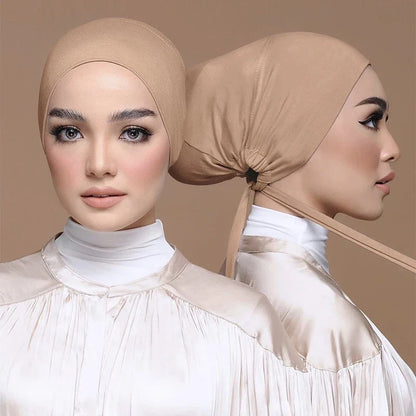 New Soft Modal Muslim Turban Hat - Inner Hijab Caps for Islamic Wear - Underscarf Bonnet for Female Headwrap - Turbante Mujer