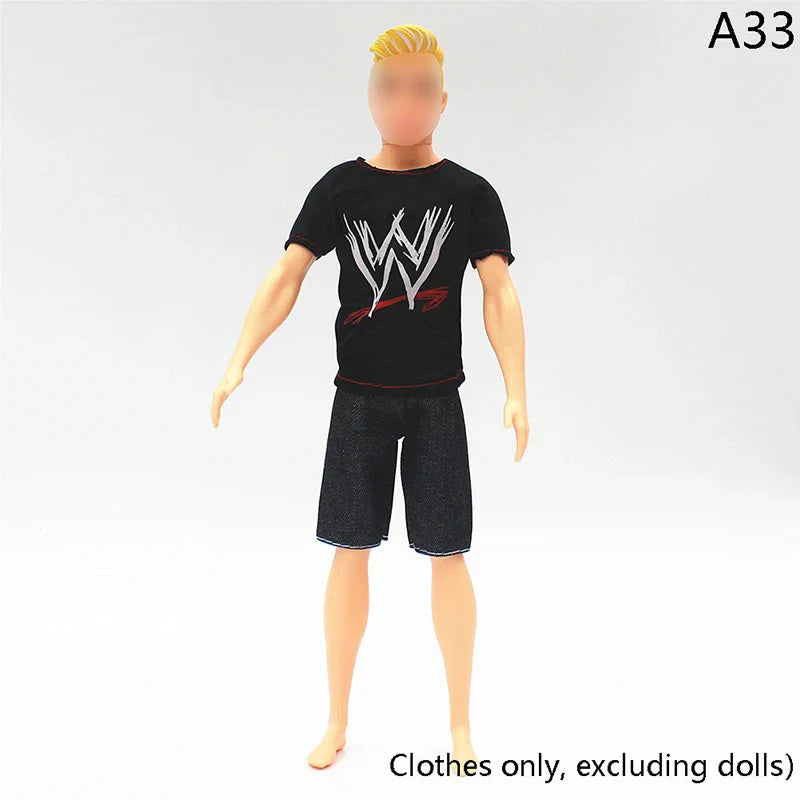 30cm Doll Clothing Set — Men’s Multi-Style Sports Outfit for Boyfriend Dolls