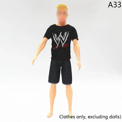 30cm Doll Clothing Set — Men’s Multi-Style Sports Outfit for Boyfriend Dolls