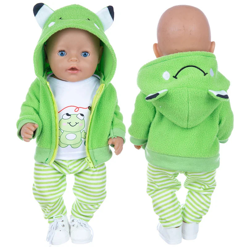 2023 New Doll Outfit Set – Cute Jumpers & Rompers for 17-Inch / 43cm Baby Reborn Dolls